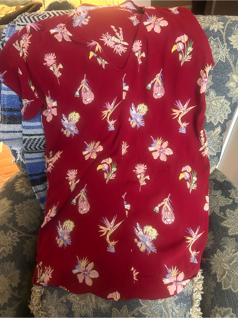Madewell Paisley floral Tunic size xl